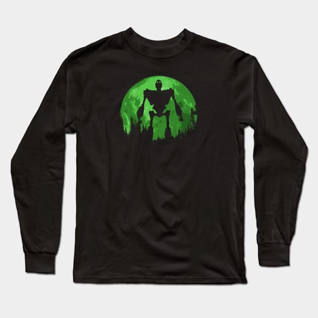 Iron Silhouette Long Sleeve T-Shirt by nickbeta